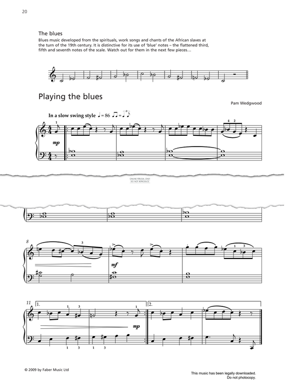 Produktgalerie: Seite 1 von 1 Playing The Blues, Pam Wedgwood, Klavier