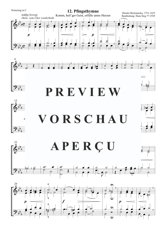 Produktgalerie: Seite 2 von 5 Pfingsthymne (Komm, heil’ger Geist, erfülle unsre Herzen), , Posaunenchor