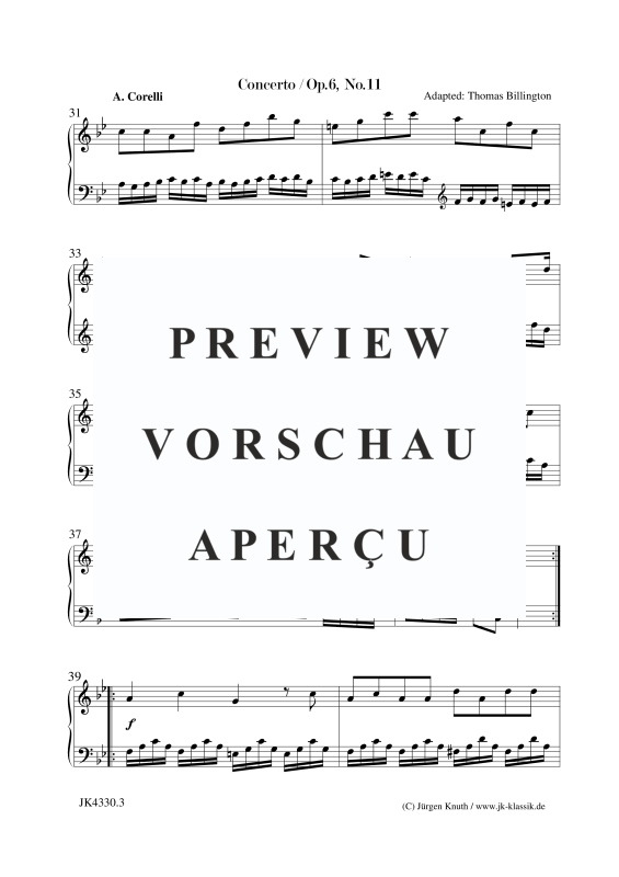 Produktgalerie: Seite 4 von 10 Concerto Op.6. No.11, , Klavier/Cembalo Solo