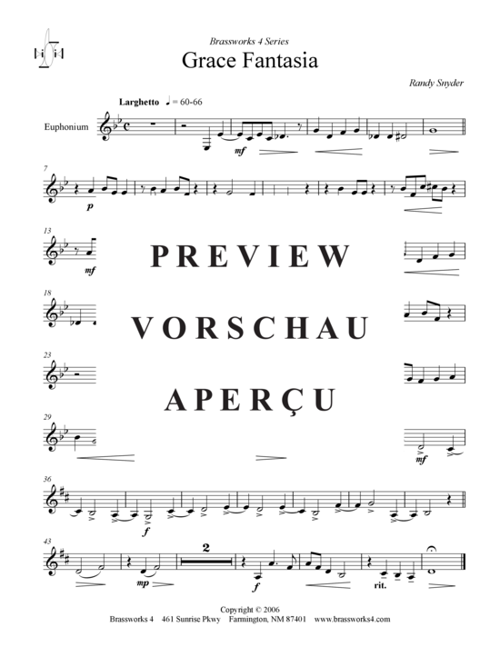 Produktgalerie: Seite 9 von 9 Grace Fantasia, , (2xTrompete in B, Horn in F, Posaune)