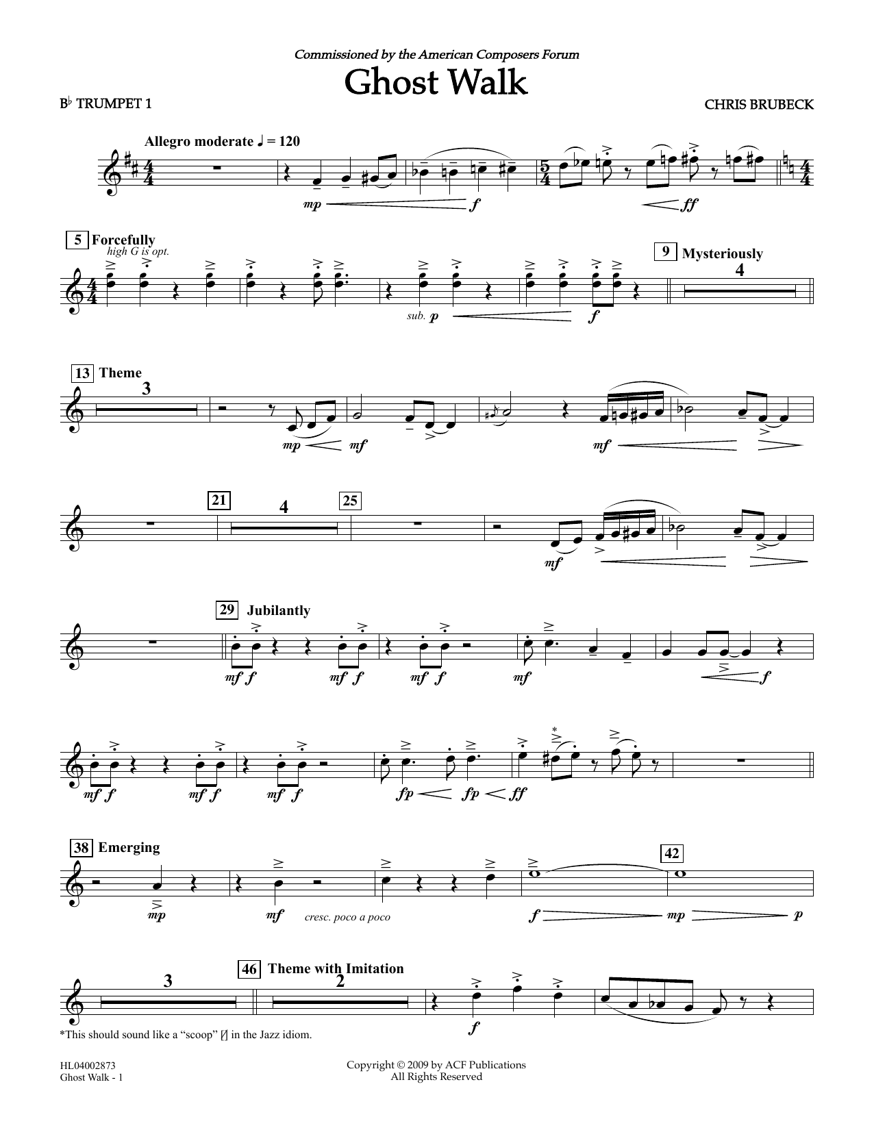 Product picture to: Ghost Walk - Bb Trumpet 1