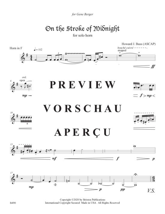 Produktgalerie: Seite 4 von 7 On the Stroke of Midnight , , (Horn Solo)