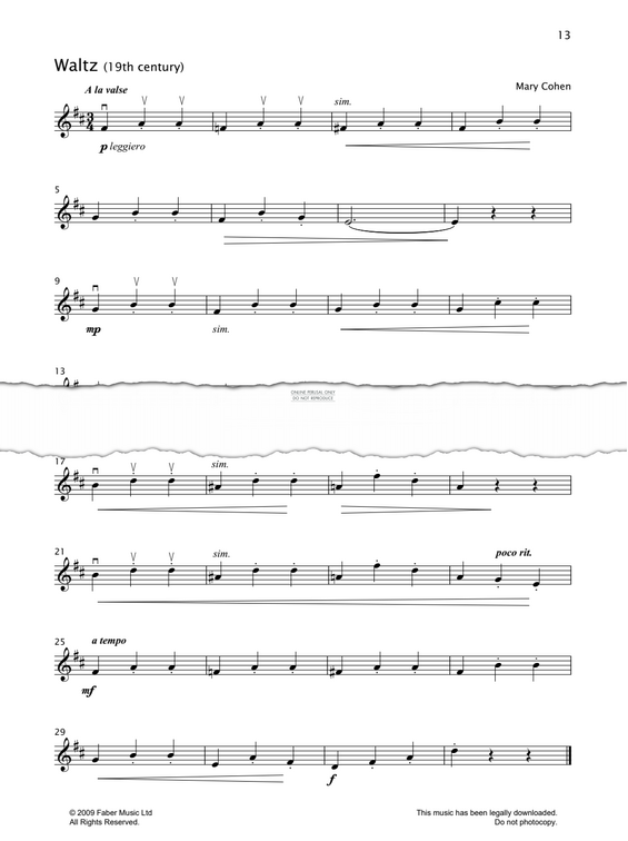 gallery: Waltz, Mary Cohen, Violine