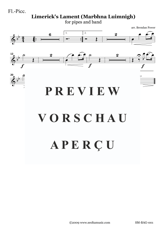 Produktgalerie: Seite 11 von 11 Limericks Lament for Concert Band and Bagpipes, , Concert Band und Dudelsack Solo