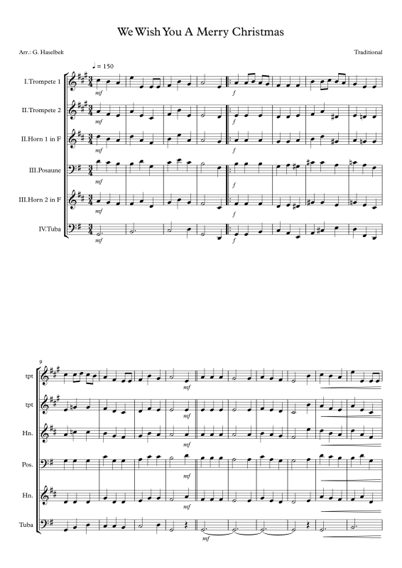 Produktbild zu: We Wish You A Merry ChristmasTraditional