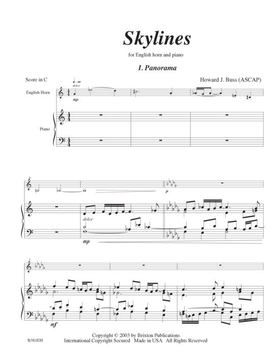 Produktbild zu: Skylines Howard J. Buss 