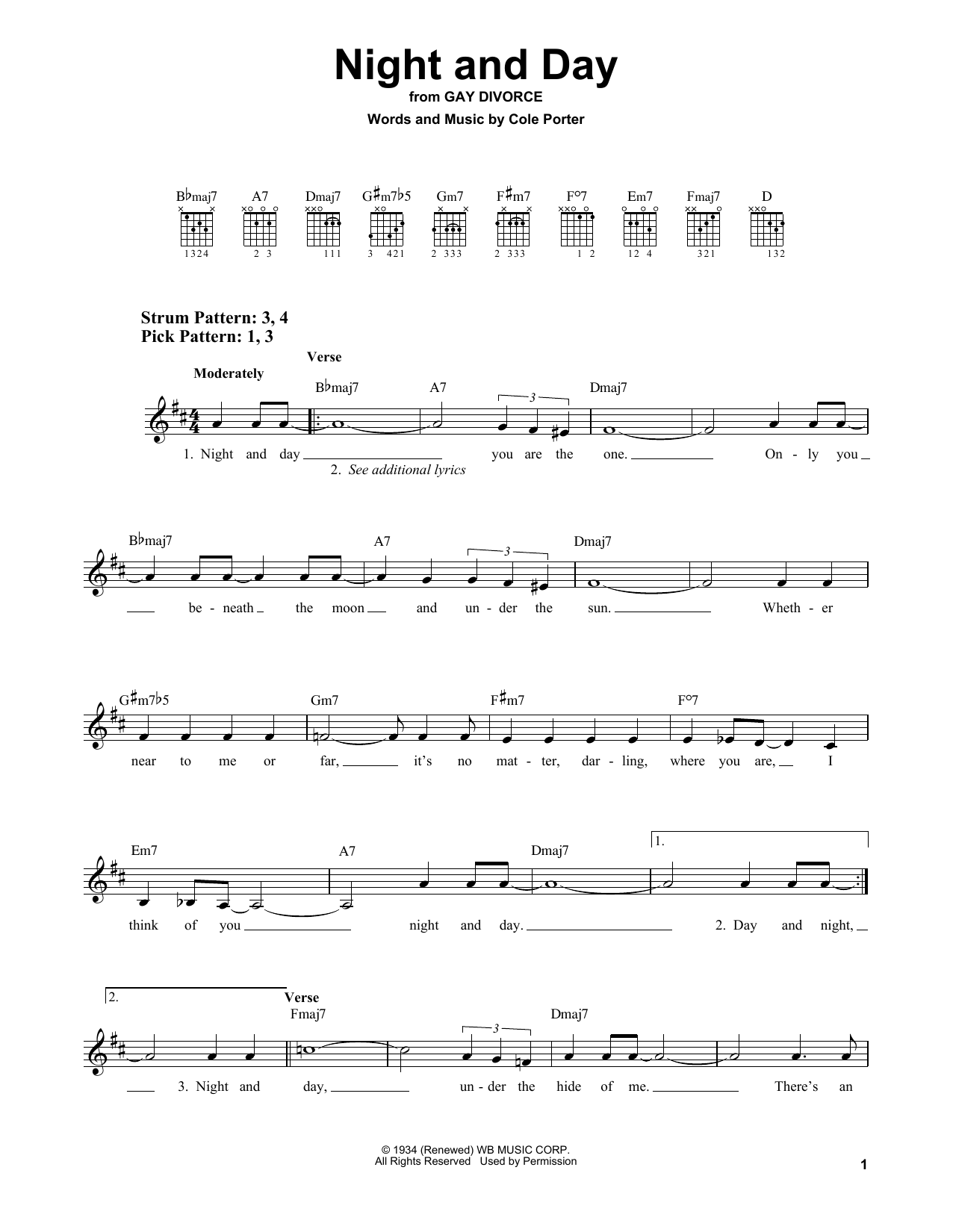 Product gallery: Page 1 of 1 Night And Day, Cole Porter