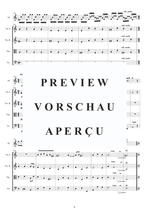 Produktgalerie: Seite 10 von 11 Concerto No.12 to 5 in C-Dur Op.5, , Querflöte Solo und Streicher Ensemble