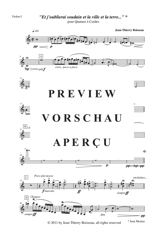 Produktgalerie: Seite 18 von 21 Et j´oublirai soudain et la ville et la terre , , (Streicherquartett)