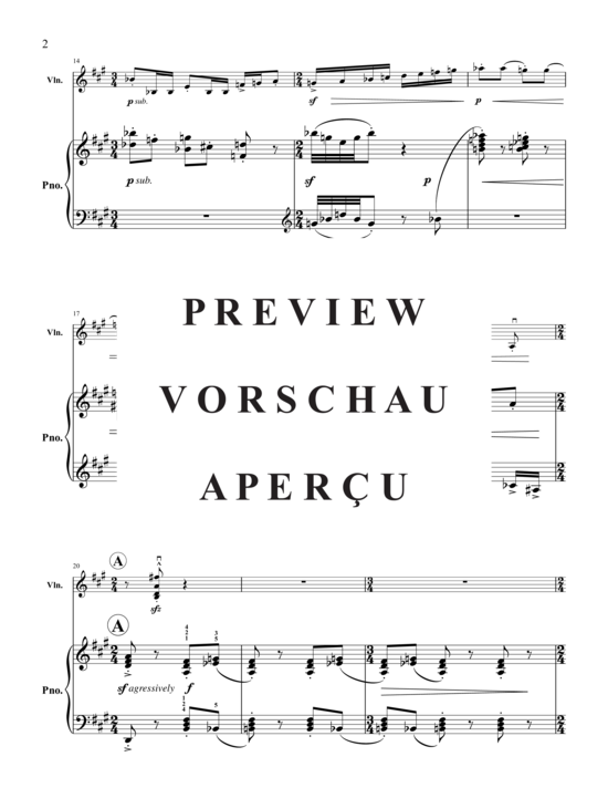Product gallery: Page 5 of 21 Triptych for Violin and Piano , , (violin and piano)