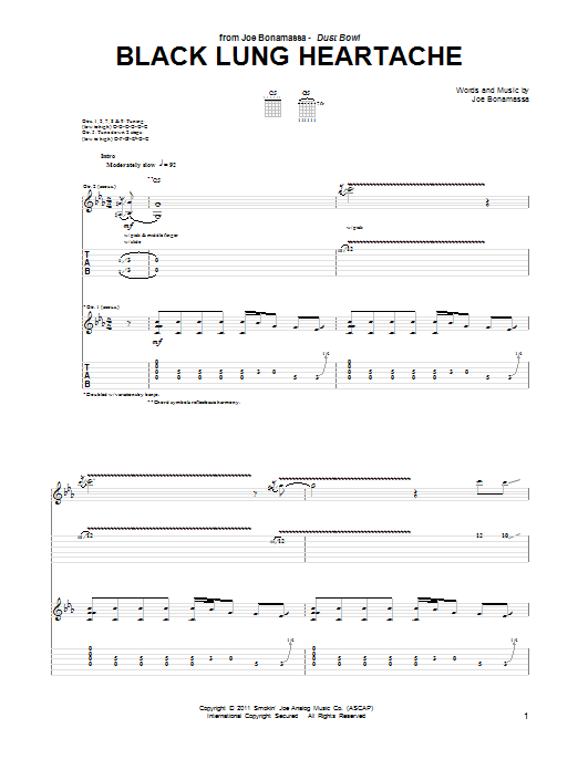 Product gallery: Page 1 of 1 Black Lung Heartache, Joe Bonamassa