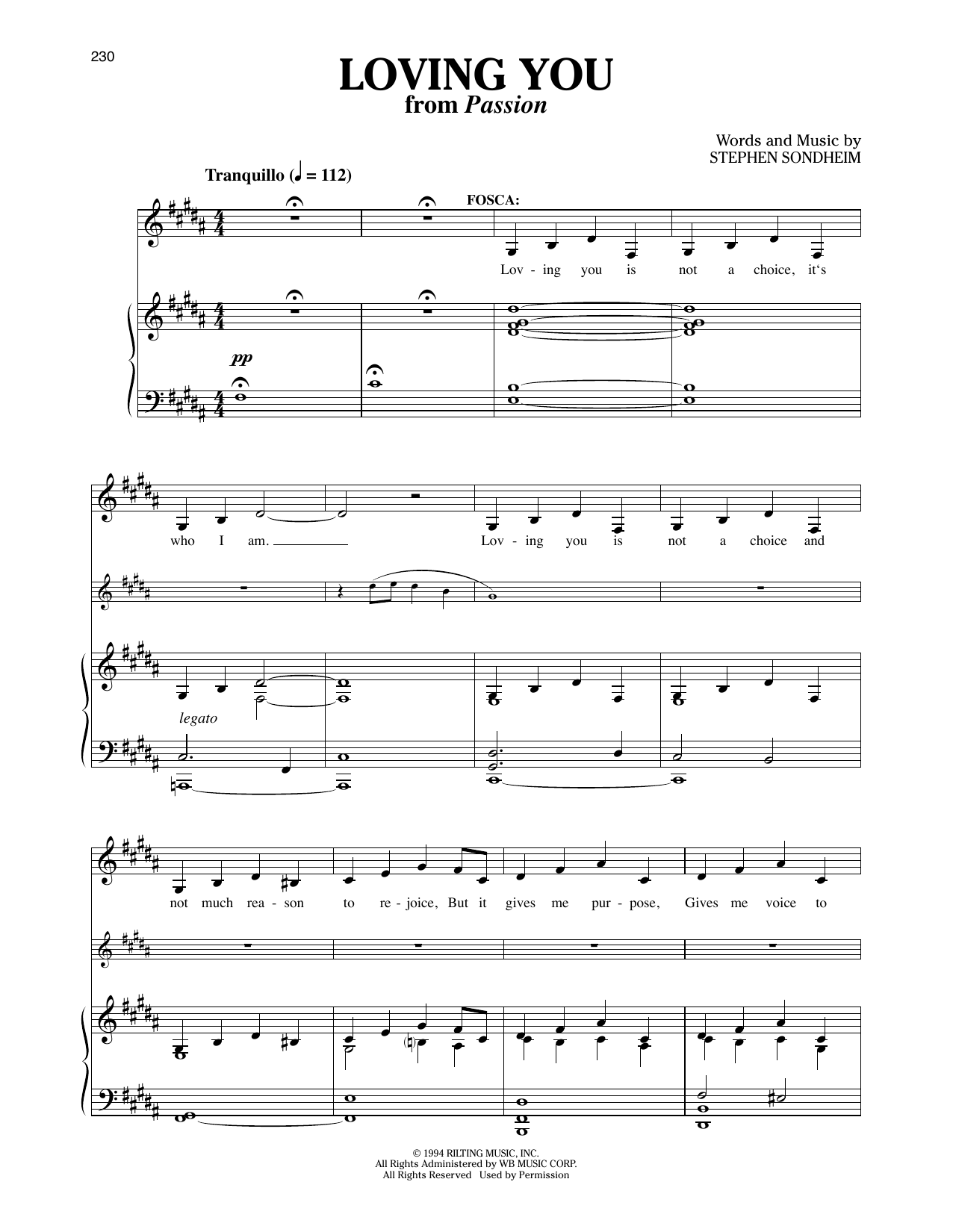 Produktbild zu: Loving You (from Passion)
