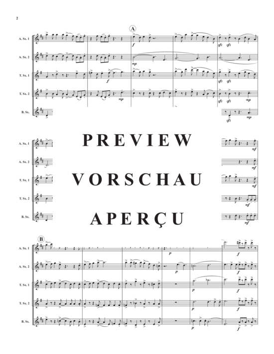 Product gallery: Page 4 of 16 Walkin´ , , (Saxophone Quintet AATTB)