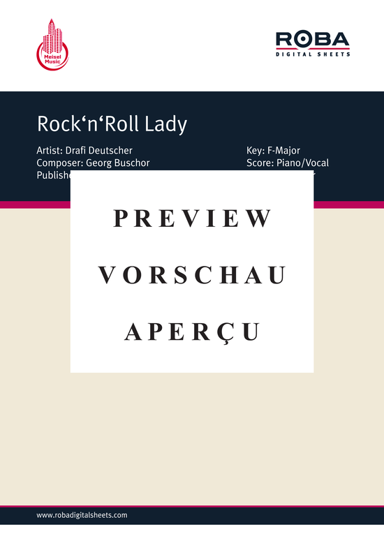 Produktgalerie: Seite 2 von 4 Rock'n'Roll Lady, Deutscher, 	Drafi, Klavier und Gesang