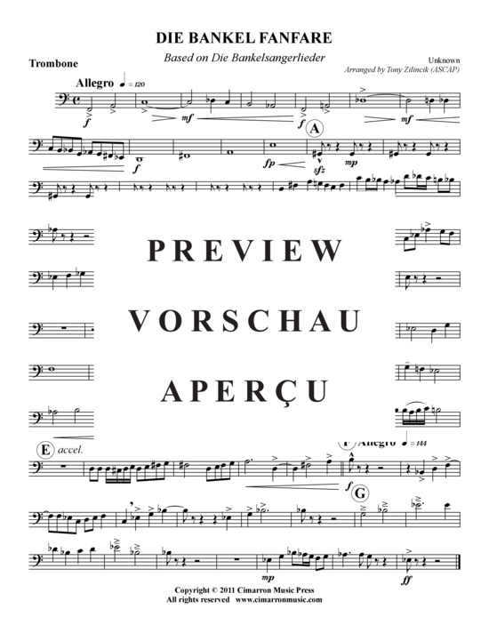 Produktgalerie: Seite 6 von 9 Die Bankel Fanfare , , (Blechbläserquintett)