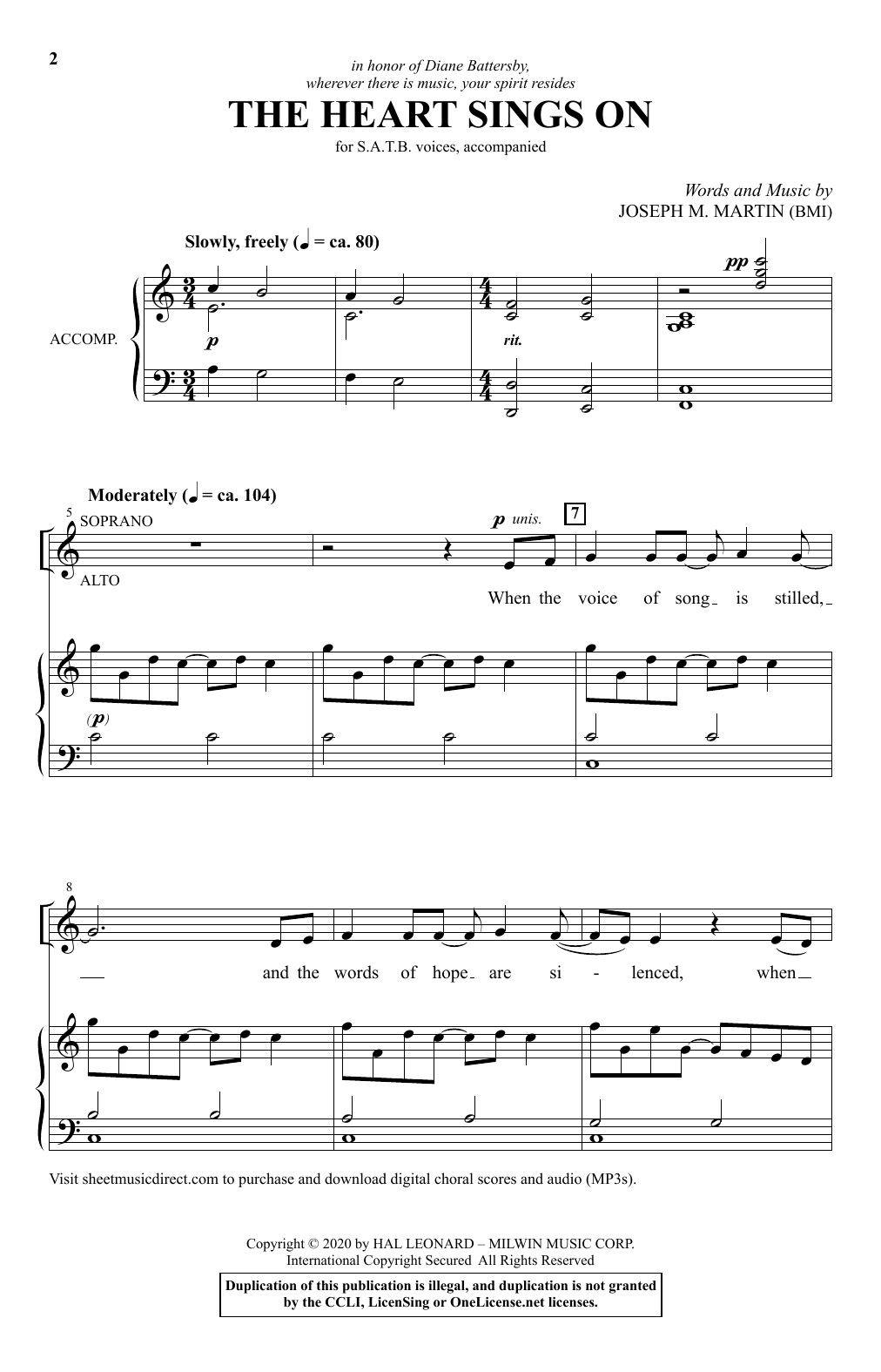 Produktbild zu: The Heart Sings On