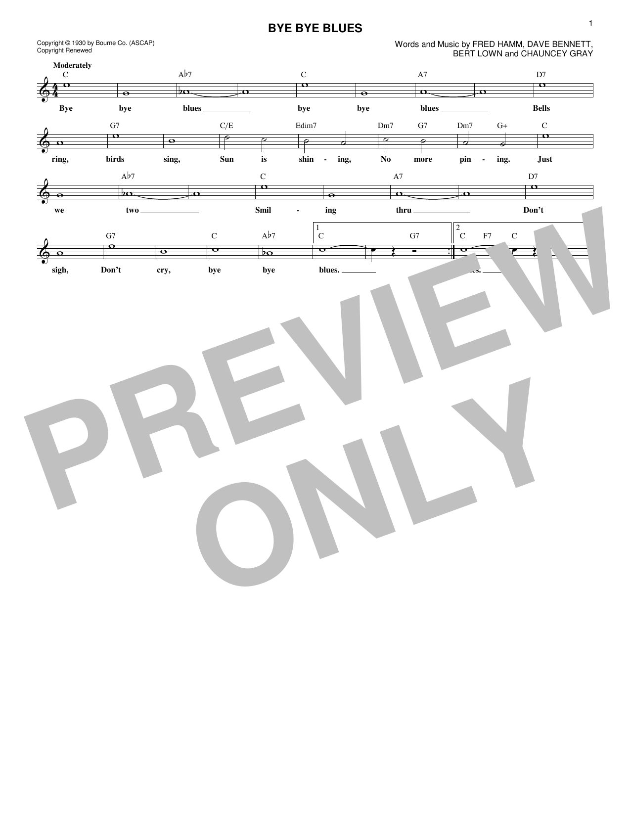 Produktbild zu: Bye Bye Blues