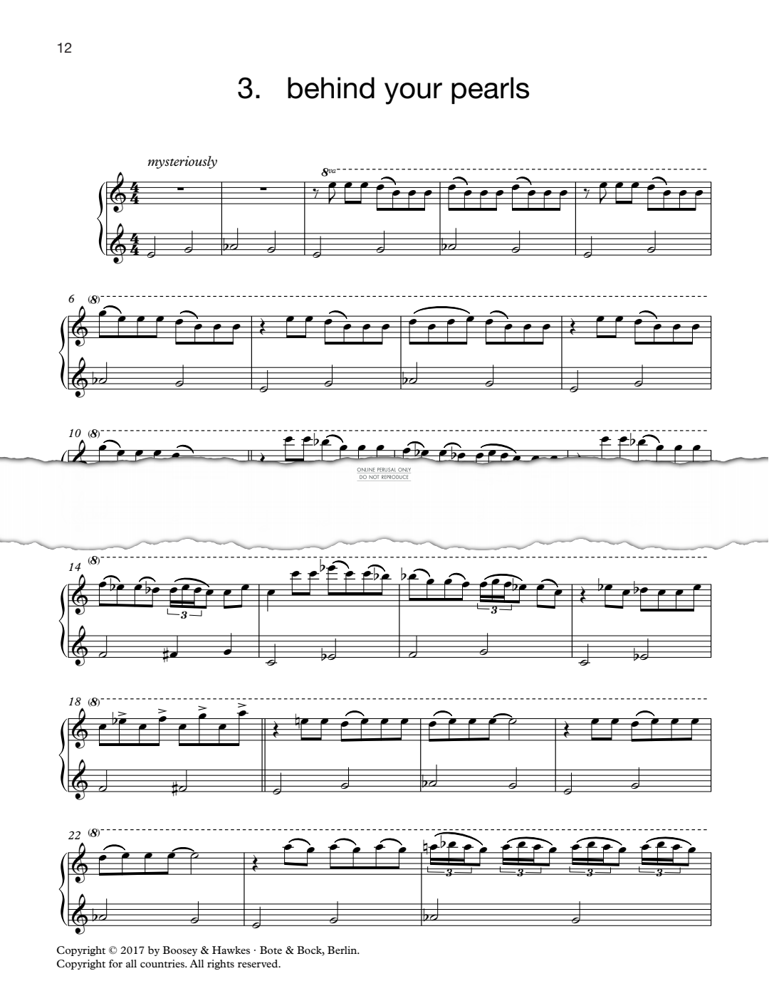 Produktgalerie: Seite 1 von 1 Behind Your Pearls, Elena Kats-Chernin, Klavier