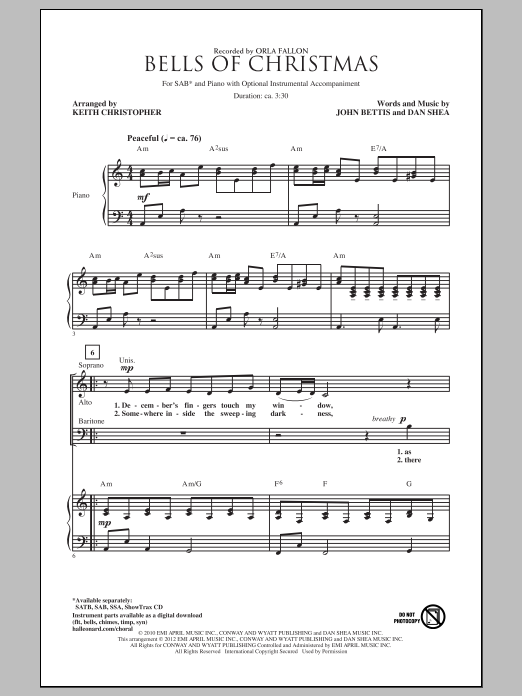 Product gallery: Page 1 of 1 Bells Of Christmas, Keith Christopher