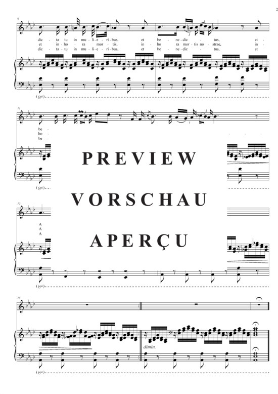 gallery: Ave Maria in As-Dur , , (Gesang mittel + Klavier)