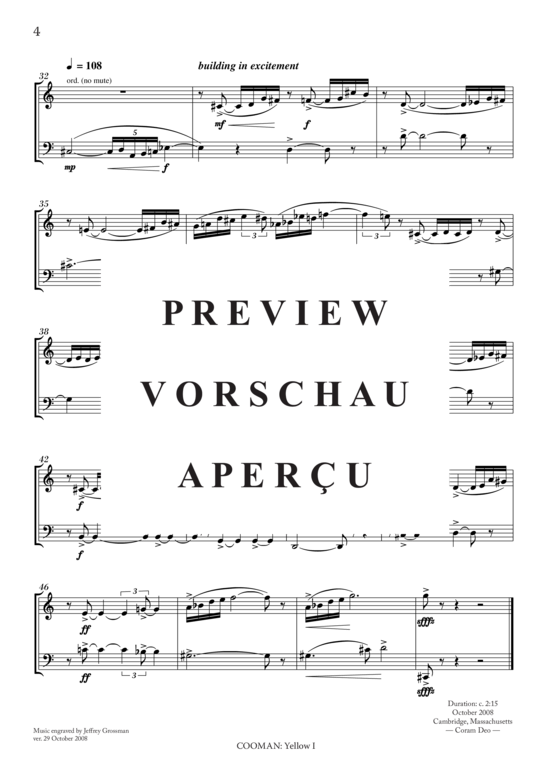 Produktgalerie: Seite 5 von 5 Yellow I , , (Blechbläser Duett für Trompete in C + Posaune)