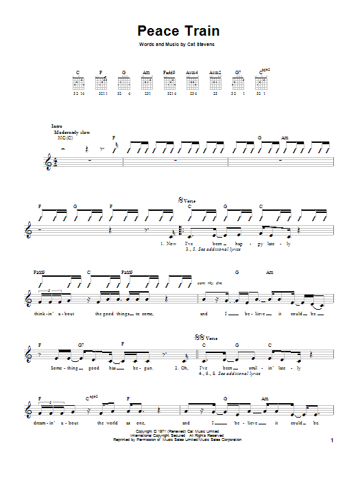 Product gallery: Page 1 of 1 Peace Train, Cat Stevens