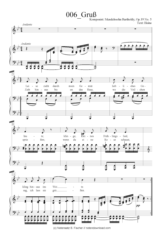 Product picture to: Gruß Felix Mendelssohn Bartholdy (1809-1947)