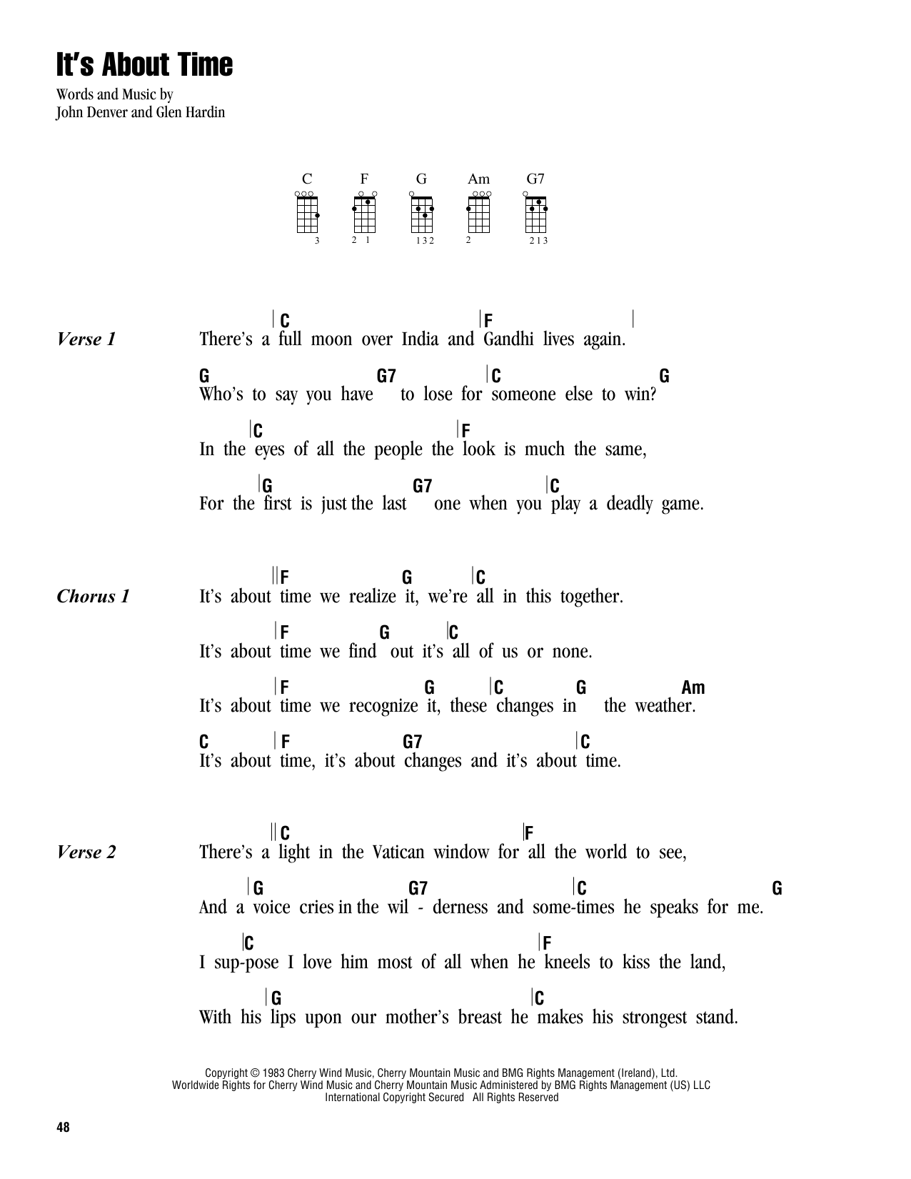 Product gallery: Page 1 of 1 It's About Time, John Denver