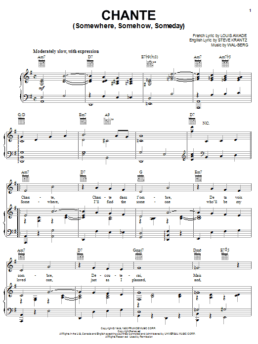 Produktbild zu: Chante (Somewhere, Somehow, Someday)