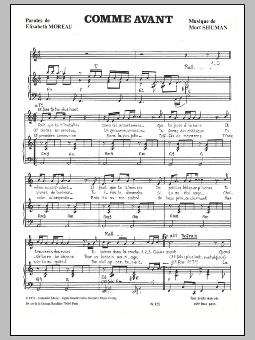 Produktbild zu: Comme Avant (Comme Avant Vous)