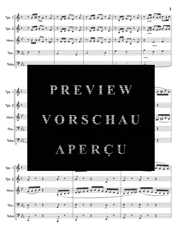 Produktgalerie: Seite 7 von 11 First Suite in E-flat, , (Blechbläser Quintett)