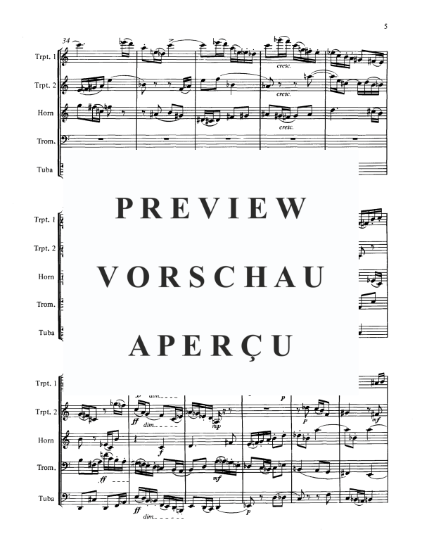 Produktgalerie: Seite 5 von 11 Fuge, , BlechblÀser Quintett
