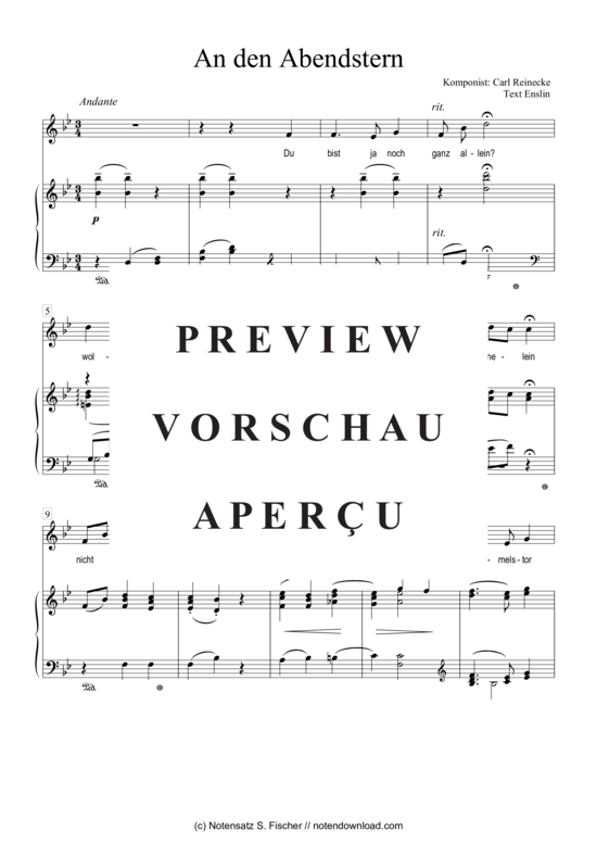 Product gallery: Page 2 of 4 An den Abendstern , , Piano and Voice