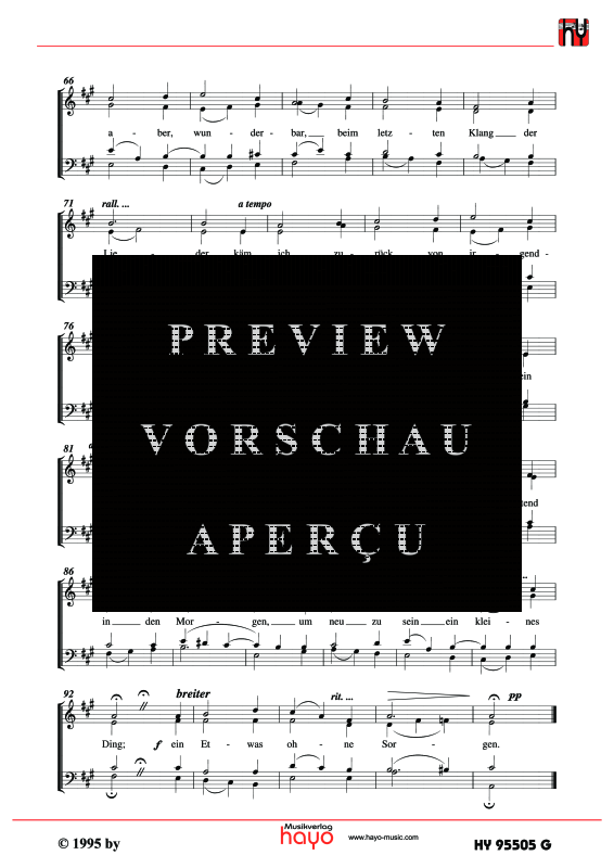 Product gallery: Page 5 of 5 Nur ein Tröpfchen Tau, , (mixed choir)