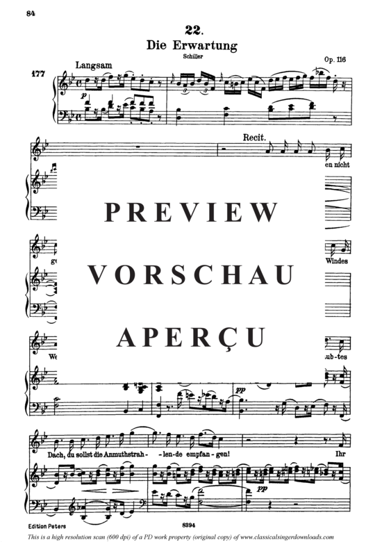 gallery: Die Erwartung D.159 , , (Gesang hoch + Klavier)