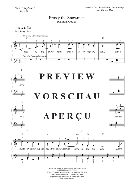 Product gallery: Page 2 of 5 Frosty the Snow Man (Level 3) , , Piano Solo