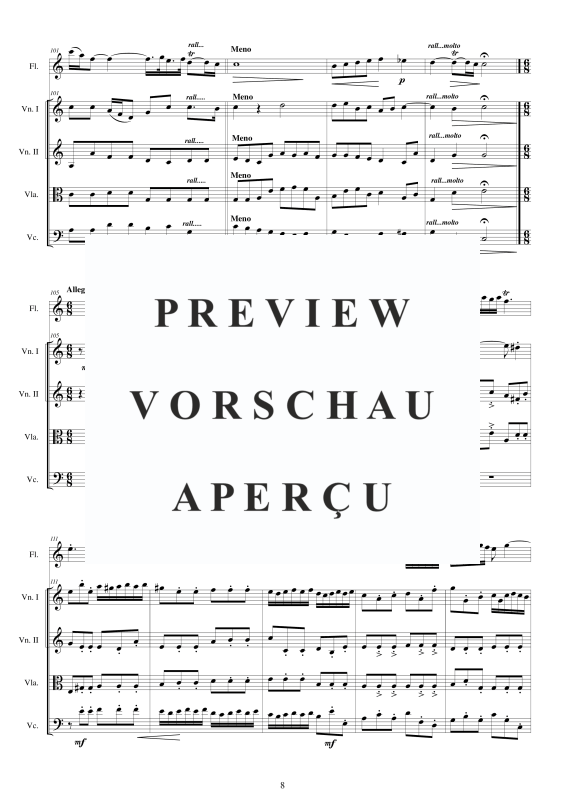 Produktgalerie: Seite 9 von 11 Concerto No.5 to 5 in A-Moll Op.5, , Querflöte Solo und Streicher Ensemble