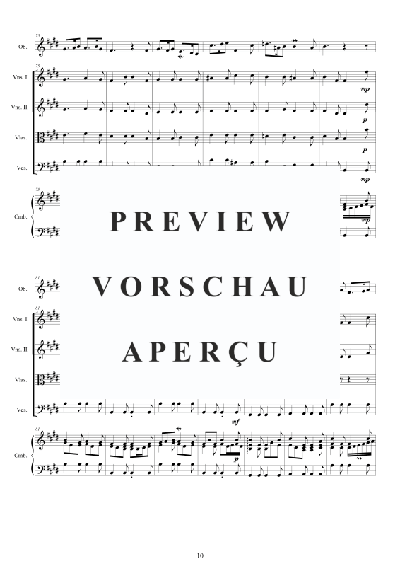 Produktgalerie: Seite 11 von 11 Concerto in A major, , Oboe und Kammerorchester