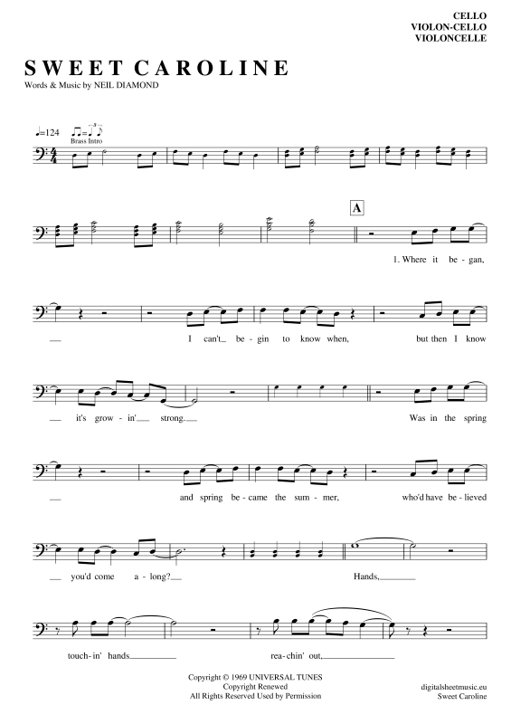 Produktbild zu: Sweet CarolineNeil Diamond