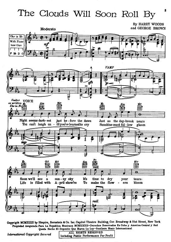 Produktbild zu: The Clouds Will Soon Roll By Popular Standard