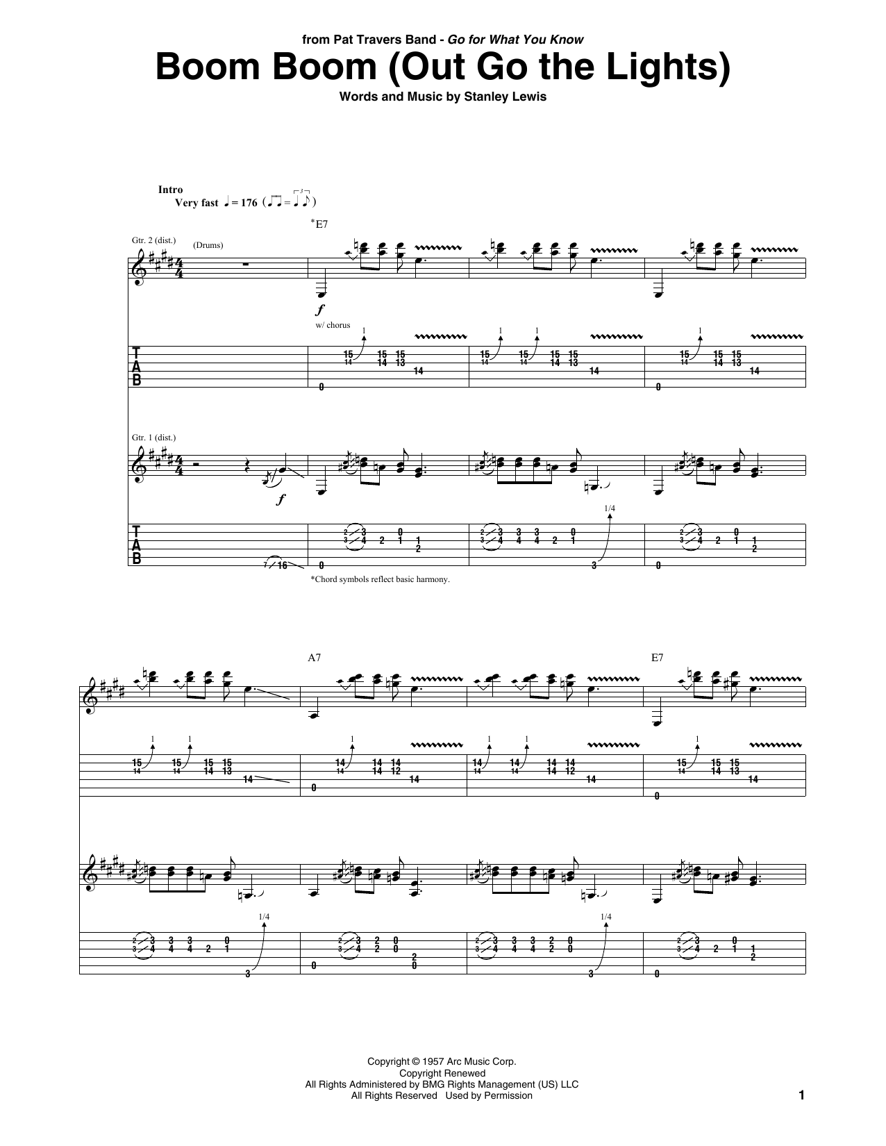 Product gallery: Page 1 of 1 Boom Boom (Out Go The Lights), Pat Travers