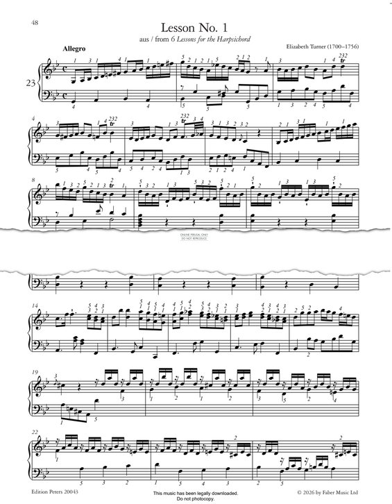 Produktgalerie: Seite 1 von 1 Lesson No.1, Elizabeth Turner, Klavier