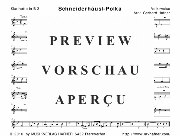 gallery: Schneiderhäusl-Polka, , (woodwind and brass)