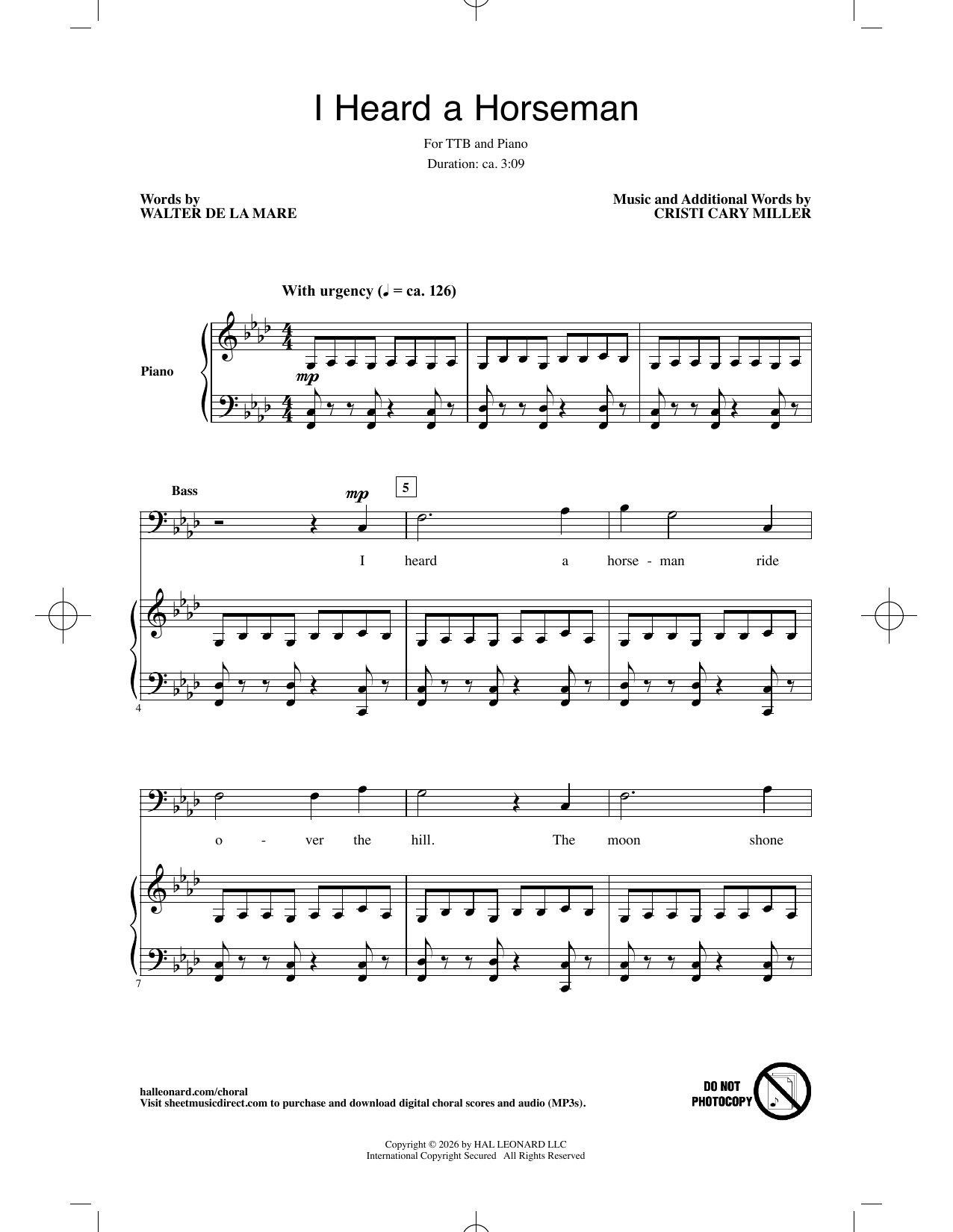 Produktgalerie: Seite 1 von 1 I Heard A Horseman, Cristi Cary Miller, Chor