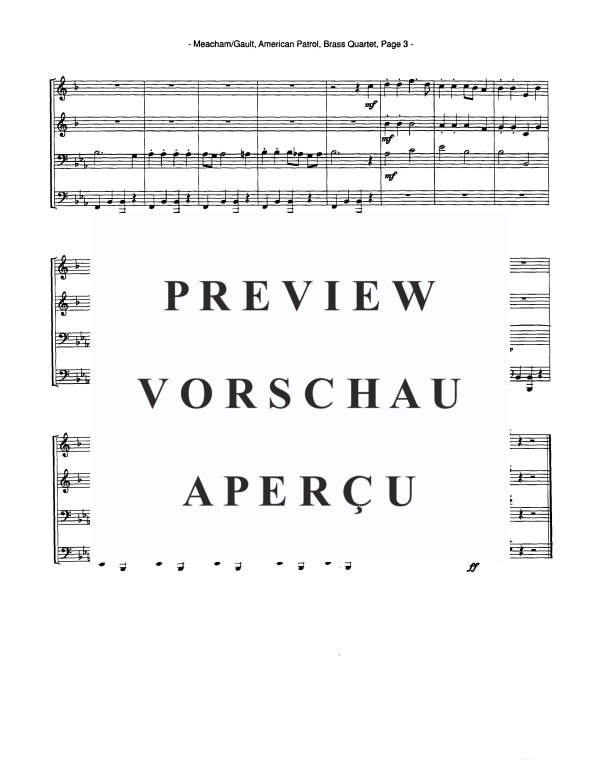 Produktgalerie: Seite 5 von 11 American Patrol, , Blechbläser Quartett