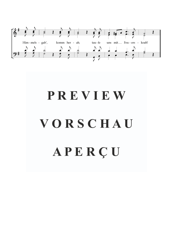 Product gallery: Page 3 of 3 Bitte um Geistesausguß, , Mixed Chorus