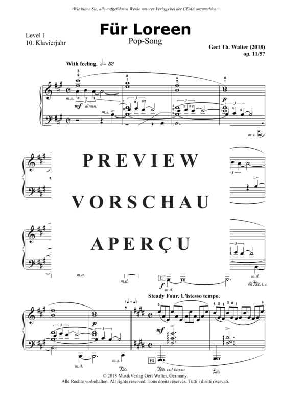 Produktgalerie: Seite 2 von 4 Für Loreen , , Klavier Solo
