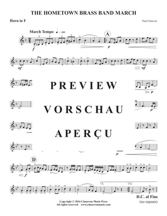 Produktgalerie: Seite 8 von 10 Hometown Brass Band March , , (Blechbläserquintett)