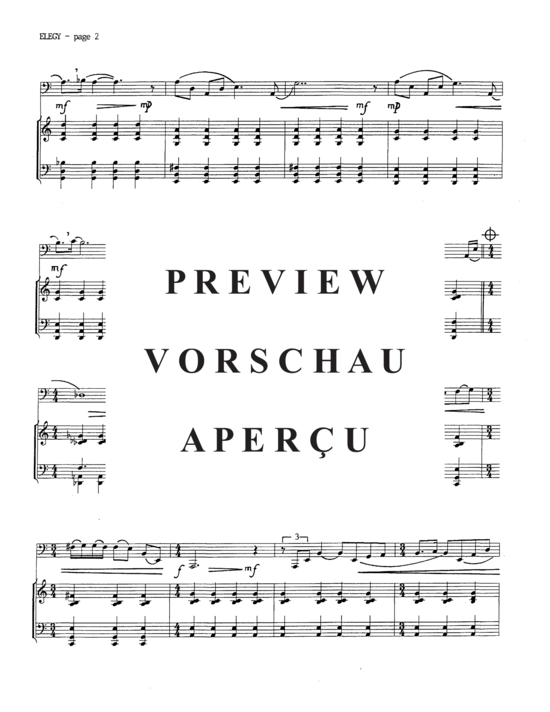 Product gallery: Page 4 of 7 Elegy , , (tuba + piano)