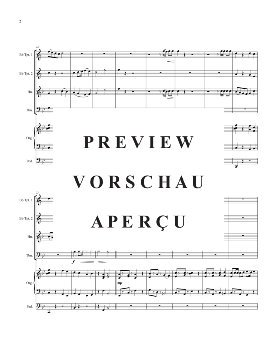 Produktgalerie: Seite 3 von 14 Festival Procession, , (2xTrompete in B, Horn in F, Posaune)